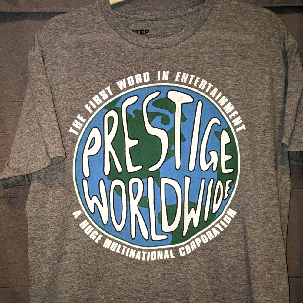 Gray Prestige Worldwide Men's Short Sleeve Tee